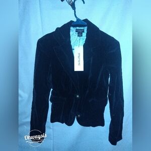 Guess Women’s Black Velvet Blazer